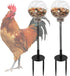 Oooct 2 Pack Chicken Peck Toy - Chicken Enrichment Toys with Swing Feeder