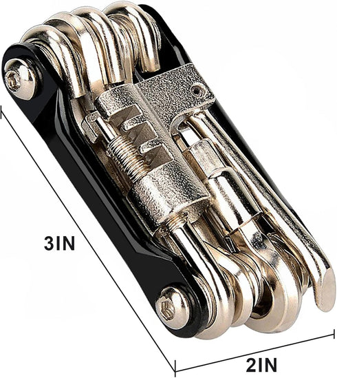 Ultimate Bike Multitool Kit, Lightweight Stainless Steel, Includes Chain Breaker, Tire Repair Kit, Motorcycle