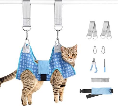 Pet Grooming Hammock for Cats & Dogs, Dog Sling for Nail Clipping/Trimming (X-Small)