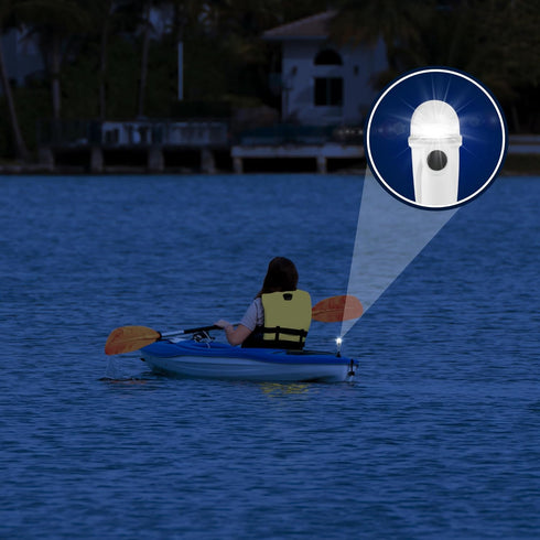 Five Oceans Kayak Lights, Battery-Powered LED Stern Lights for Night Kayaking with Suction Cup