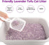 Tofu Cat Litter - Dust-Free Kitty Litter, Ultra Absorbent Clumping Cat Pellet Litter, Lavender Odor Control, Less