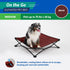 Coolaroo On The Go Cooling Elevated Dog Bed, Portable for Travel, Medium, Brick