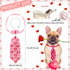 24pcs Valentine's Day Dog Collar Bow Ties Set, Adjustable Holiday Grooming Bow Ties for Small Dogs