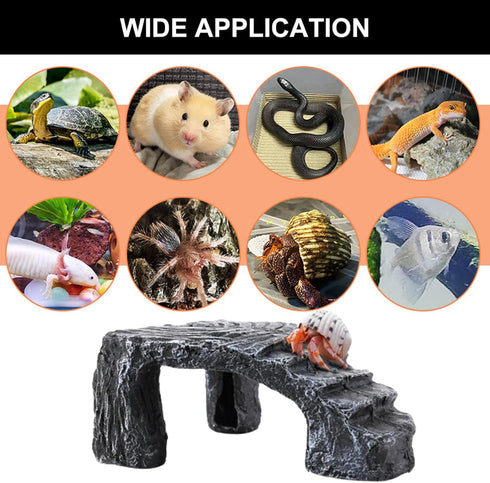 JLEivvi 1 Pcs Hermit Crab Hideout Universal Hermit Crab Accessories Resin Climbing Toys for Reptile Amphibians Supplies