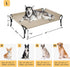Veehoo Cooling Elevated Dog Bed, Raised Dog Cot for Large Dogs, Durable & Breathable Mesh, Indoor & Outdoor, Beige
