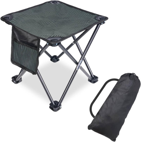 Tevaibo Camping Stool Portable, 13.7 Inch Folding Stool for Outdoor Gardening, Fishing, BBQ,