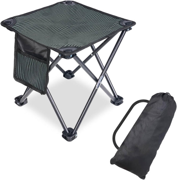 Tevaibo Camping Stool Portable, 13.7 Inch Folding Stool for Outdoor Gardening, Fishing, BBQ,