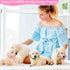 14pcs Adjustable Whelping Puppy Collars, Soft Nylon ID Collars for Puppy Small Dogs, Perfect for Litter