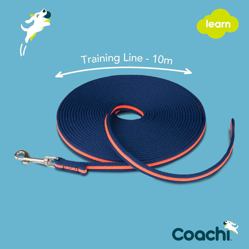 Coachi 10m Training Line for Safe Outdoors, Recall Training, Suitable for Medium Large Dogs and Puppies