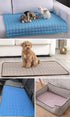 Portable Summer Dog Cooling Mat, Washable Water-Absorbent Pet Cooling Pad, Ice Silk Self-Cooling Mat for Dog (Pink,