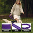 BUMBIN 6Ft Dog Leash for Large Dogs, Bungee Leash with 2 Handles, Heavy Duty for Medium Small Dogs, No Pull, Purple