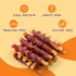 10.6oz Jungle Calling Duck Wrapped Cod Sticks Dog Treats, Rawhide Free Training Rewards Snacks for Dogs, Natural Chewy