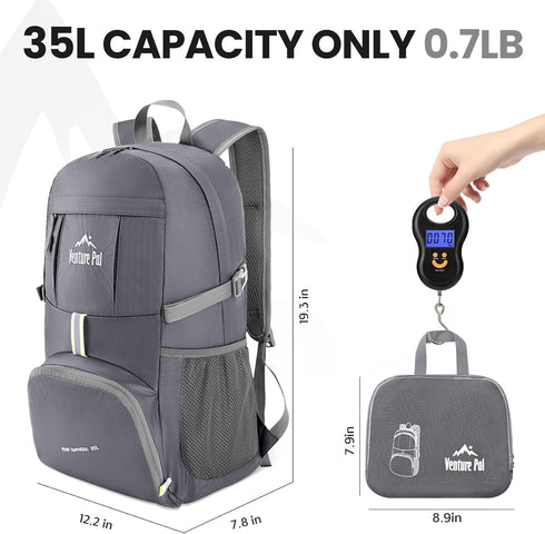 Venture Pal 35L Ultralight Packable Travel Camping Hiking Outdoor Sports Backpack Daypack