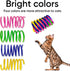 12 Pack AGYM Cat Spring Toys, Cat Spiral Springs for Indoor Cats, Colorful & Durable Plastic Spring Coils Attract