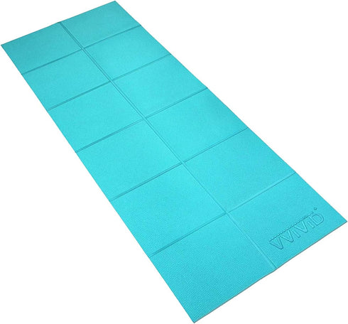 VViViD Thick Foldable PVC Padded Square Tile Workout and Yoga Mat, 6ft x 2ft