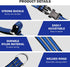 Martingale Collar for Dogs, Reflective Nylon with Quick Release Buckle, Adjustable No Slip Training Collar (Small, Blue)