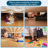 8 Pack Under Couch Blocker for Pets, 16" L x 3.2" H Adjustable Clear Couch Guards, PVC Safety Barrier