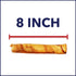 100% 8" 10 Count/1 Pack Pet Factory Made in USA Beefhide Rolls Dog Chew Treats - Beef & Chicken Flavor