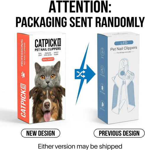 Catpick care Trimmer Dogs & Cats Nail Clippers with Light Safety Guard Pet Nail Reveals the Quick, Stainless Steel