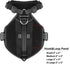ICEFANG GN8 Tactical Dog Harness with 4X Metal Buckles, Reflective No-Pull K9 Vest for Small Dogs (Black, Small)