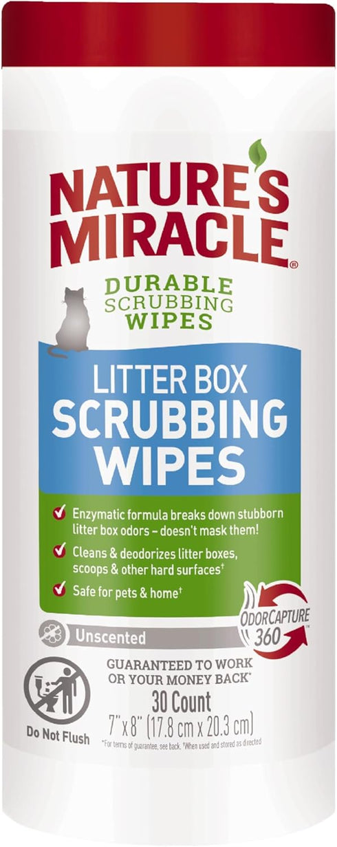 Nature’s Miracle 30Ct Litter Box Scrubbing Wipes