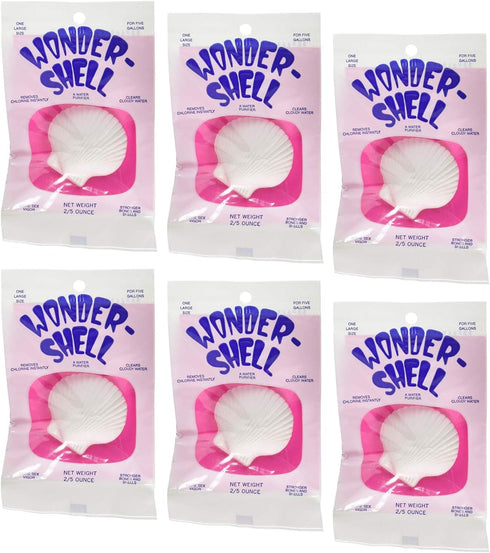 Weco Wonder Shell Natural Minerals, Large, 6 Pack, Total of 6 Large Shells
