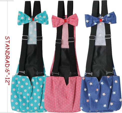 BestParts 3pcs M(1.68-4.37pounds)) Adjustable Cloth Diaper Wearable Poultry Waterproof Reusable Diapers for Farm Pet