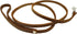 4' Genuine Leather Classic Dog Leash, Brown 3/8" Wide for Small Breeds