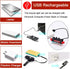 Rechargeable Bike Lights Set, Ultra Bright Bicycle Rear Lights for Night Riding, Waterproof 4 Modes