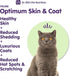 Dr. Bill’s Feline Optimum Skin & Coat - Fish Oil Omega-3 Fatty Acids for Cats - Reduces Shedding and Hairballs