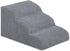 Dog Stairs & Steps for High Beds, 3 Steps High Density Foam Waterproof Ramp for Small Dogs and Cats, H:16"