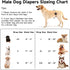 5 Pack Dog Diapers Male Reusable, Premium Belly Bands for Male Dogs, High Absorbing Male Dog Pee Wraps for Doggie