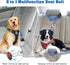 Chew Proof Dog Car Seat Belt - 2 in 1 Steel Cable Dog Car Accessories, Heavy Duty Seatbelt for Medium Large Dogs
