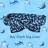 Elegant little tail Dog Collar with Bow, Adjustable Shark Print Cute Bowtie Dog Collar for X-Small Puppy and Cat