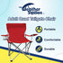 Weather Station Camping Chair, Lightweight and Portable Outdoor Folding Tailgate Quad Chair with Cup Holder