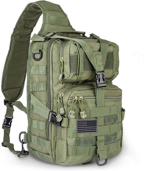 hopopower Tactical Sling Bag Pack Military Rover EDC Assault Backpack, Water-Resistant