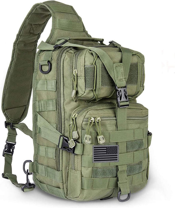 hopopower Tactical Sling Bag Pack Military Rover EDC Assault Backpack, Water-Resistant