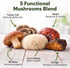 5-in-1 Immune Premium Mushroom Chews for Dogs - Turkey Tail, Lions Mane, Chaga, Reishi & Shiitake - Support & Cognitive