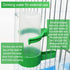 Lamoutor 4Pcs Plastic Bird Water Feeder Drinker Clip for Parrots Budgie Cockatiel Lovebirds