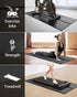 Foldable Exercise Equipment Mat, Waterproof Non-Slip Treadmill Mat for Home Gym, Bike, Rowing Machine, Elliptical