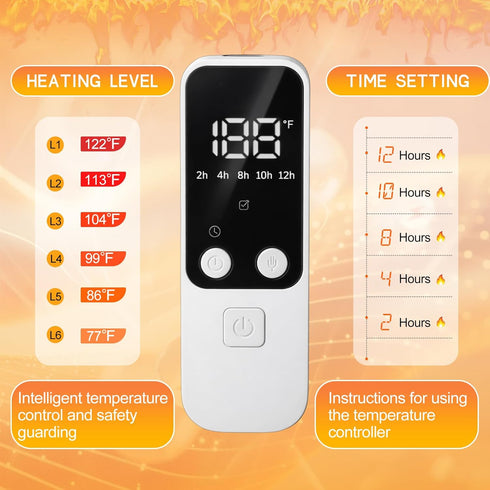 2 20 14 Inch 30-Level (25-60c) 10-Hour Remerry Pcs Chicken Heated Pads x Pet Heating Pad Small Animal Indoor Outdoor