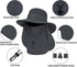 Sun Hat for Men Women - Summer UV Protection Wide Brim Fishing Hat with Face Cover & Neck for Hiking