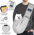 CUBY Dog and Cat Sling Carrier - Hands Free Reversible Pet Papoose Bag - Soft Pouch and Tote Design - Suitable