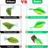 WILLBOND 2 Pieces Silicone Betta Bed Leaf Hammock, Comfortable Resting Spot for Betta Fish (Green)