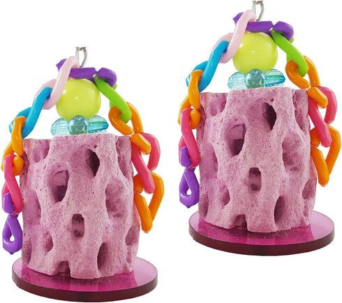 Bird Calcium Teeth Grinding Chew Treats Toy for Parrot, Parakeet, Cockatiel, Conure, Gerbil, and More