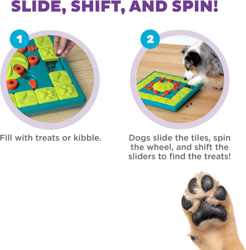 4 Outward Hound by Nina Ottosson MultiPuzzle Interactive Dog Treat Puzzle Enrichment Toy, Level Expert