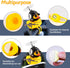wonuu Bike Bell Squeeze Rubber Duck with Helmet for Cycling Car Dashboard Decorations Silver-Black 8
