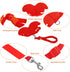 Duck Walking Harness and Leash, Adjustable Rope for Chicken Duck Outdoor Training, Pet Poultry Hen Cock (S, Red)