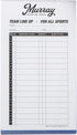 Murray Sporting Goods Baseball/Softball Lineup Cards - 30 Games with 16 Player Roster Lineup Sheet (4-Part Carbon