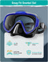 Set Swimming Seovediary Snorkel Adults Snorkeling Gear Anti-Fog Panoramic View Swim Mask Dry Top Snorkel Kit with Carry